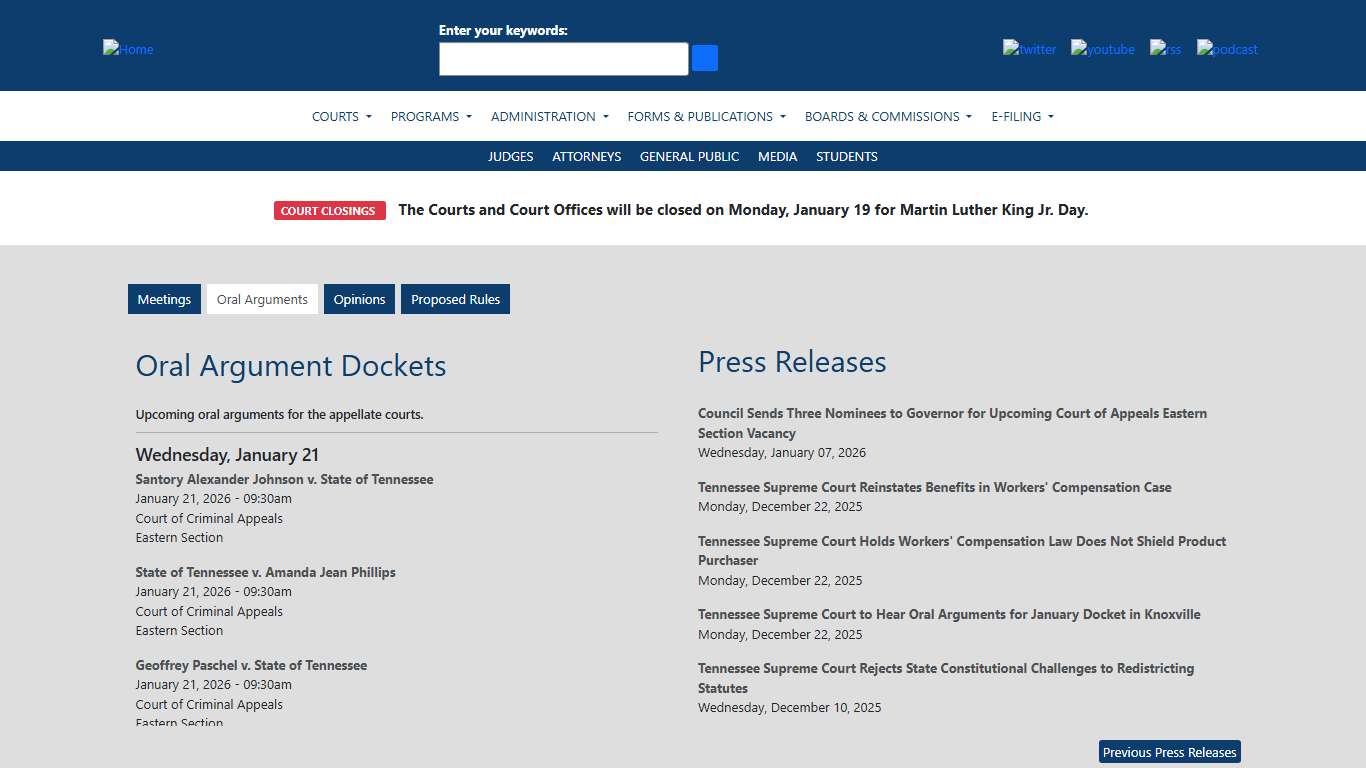 Homepage | Tennessee Administrative Office of the Courts